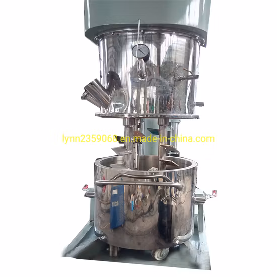 Misturador planetário elétrico/água/vapor/óleo tipo aquecimento para materiais de alta viscosidade