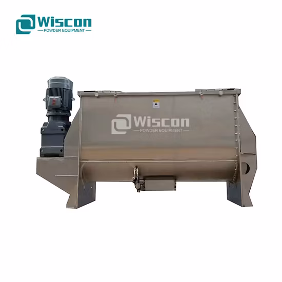 Industrial Químico Alimentos em Pó Seco Horizontal Lote Dupla Fita Espiral Paddle Plow Blender Mixer Mixer em Preço Competitivo