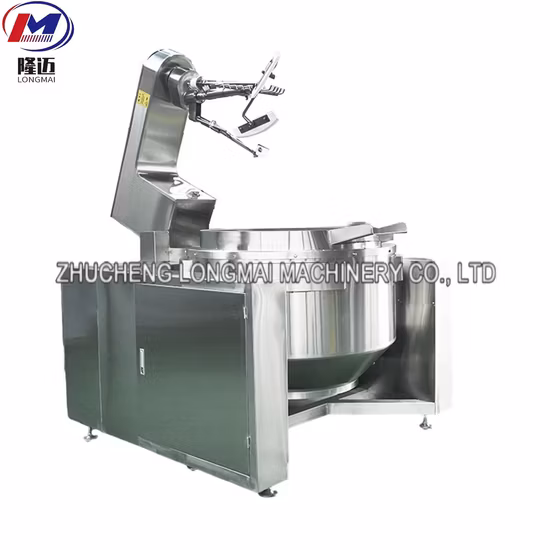 Misturador de alimentos industrial horizontal panela a vácuo de aço inoxidável para pasta de feijão de alta viscosidade